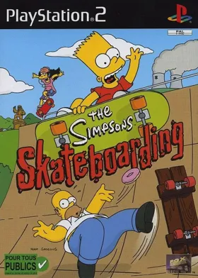 The Simpsons Skateboarding box cover front